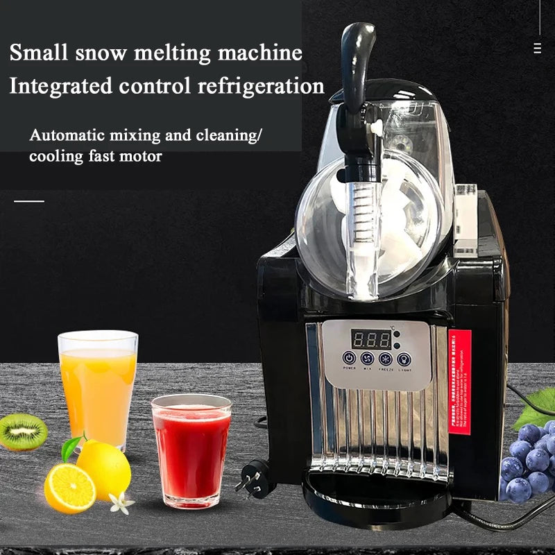 Double Tanks Slush Ice Machine Ice Cream Snow Smoothie Beverage Granita Maker Stainless Steel For Business Commercial