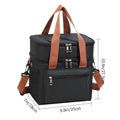 Thermal Lunch Bag Double Layers Large Capacity Lunch Boxes Bags Portable Crossbody Picnic Food Drink Storage Bag Cooler Tote New