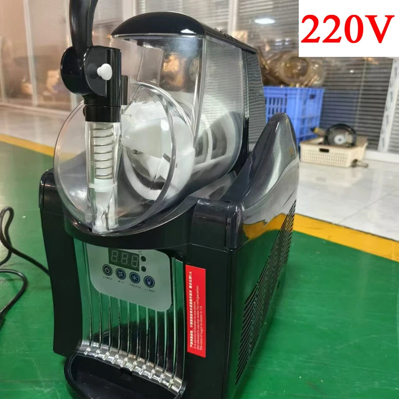 Double Tanks Slush Ice Machine Ice Cream Snow Smoothie Beverage Granita Maker Stainless Steel For Business Commercial
