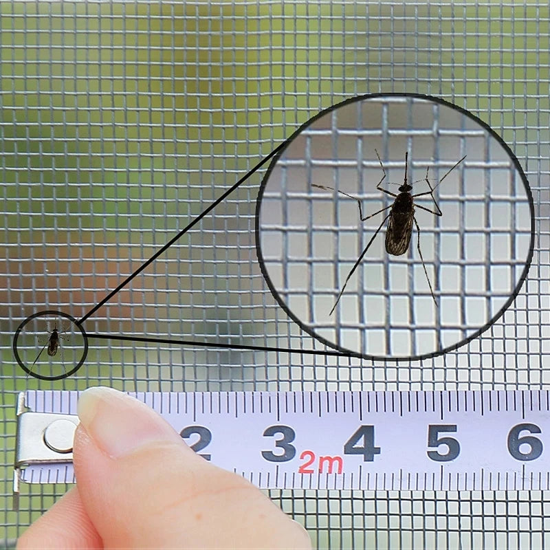 Black，Anti-mosquito window screen ，self adhesive window mosquito net summer insect proof door， mosquitonet for windows